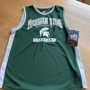 Michigan State Spartans Youth Green Athletic Jersey
